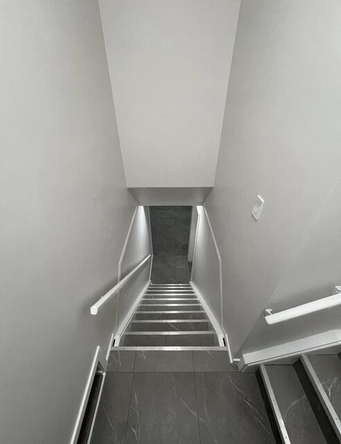 New basement staircase