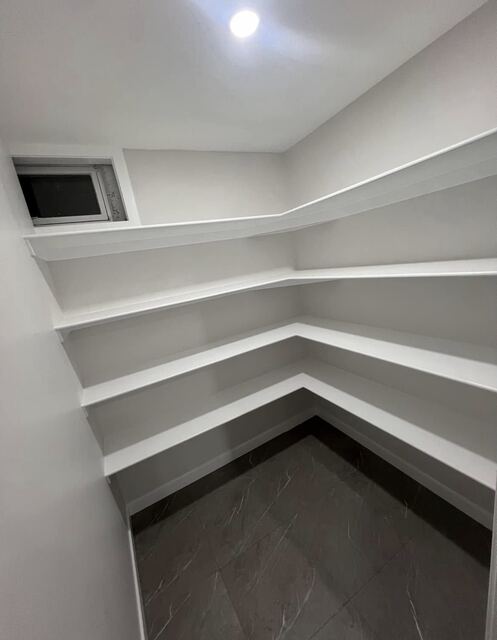 Custom pantry shelving