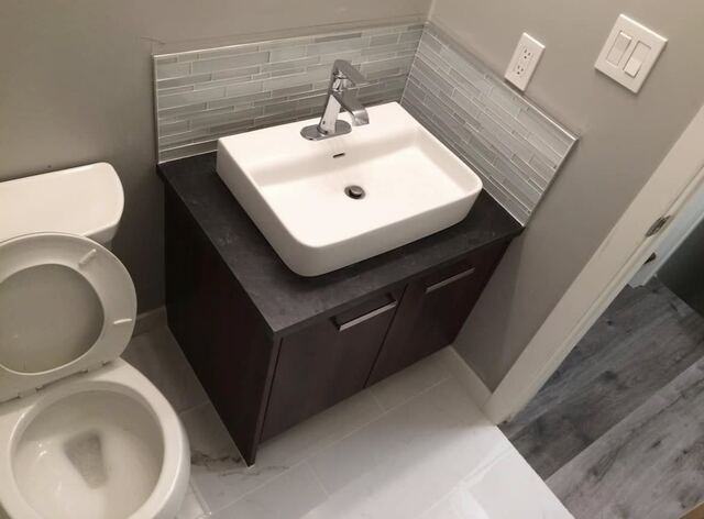 Modern vanity and sink