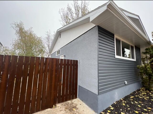 New siding on garage
