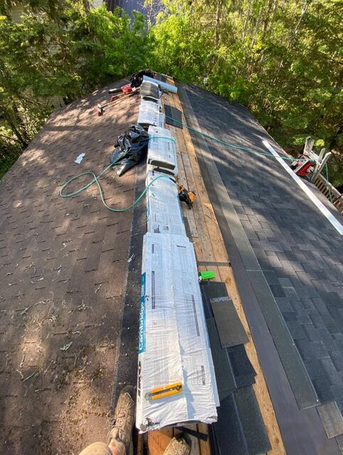 Roofing work