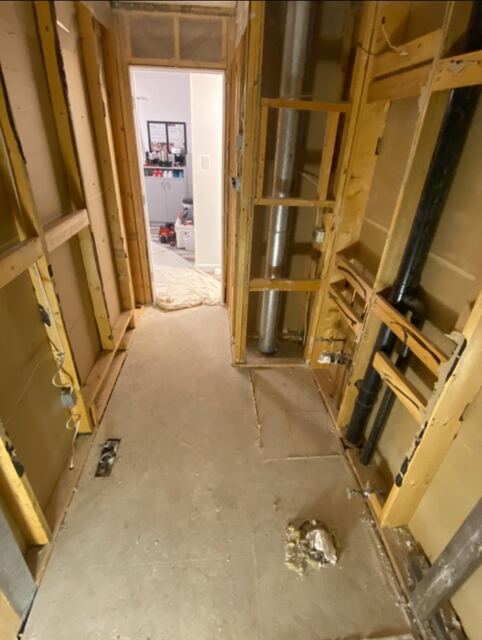 Framing and rough-in stage